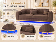 2 seater brown