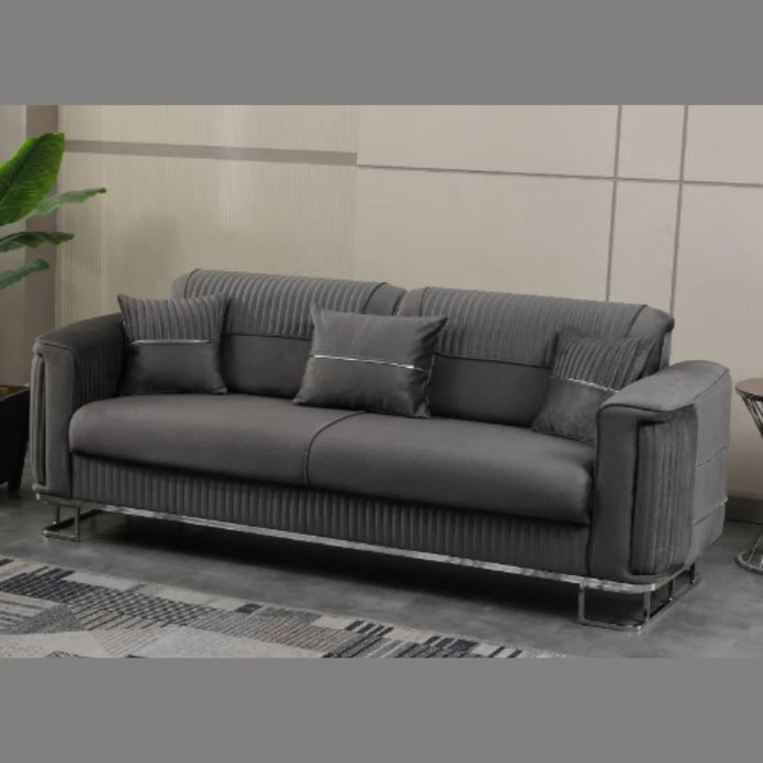 Modern Plush Velvet Sofa Set .