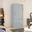 Mirror 2 Doors High Gloss Wardrobe