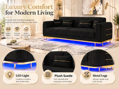 2 seater black