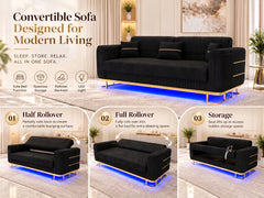 2 seater black