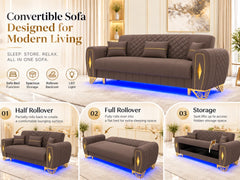 2 seater brown