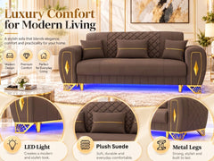 2 seater brown
