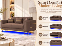 2 seater brown