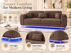 3 seater brown