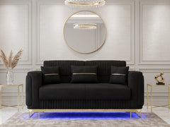 2 seater black