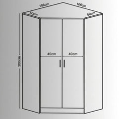 Verona | 2 door Corner | Grey