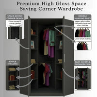 Verona Corner 2 Door Wardrobe