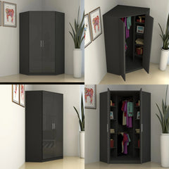Verona | 2 door Corner | Dark Grey