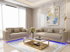 3+2 seater cream