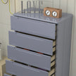 6 Tier High Gloss Chest of Drawers