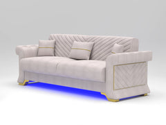 Cream 3 Seater