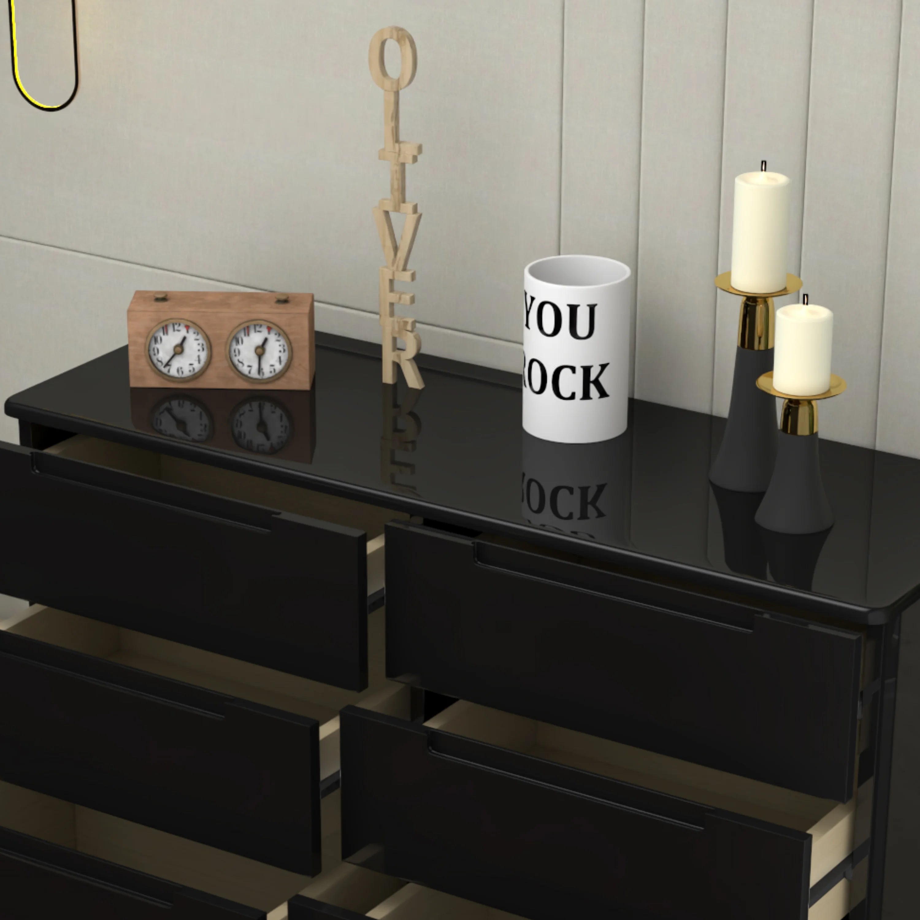 URBAN FURNISHING Modern 3+3 Chester Drawer