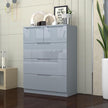 3+2 High Gloss Chest of Drawers