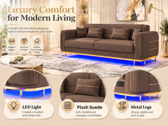 3+2 seater brown