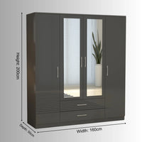 Verona 4 Door Wardrobe