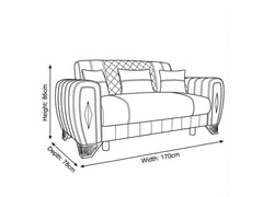 2 Seater Cream