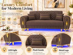 3 seater brown