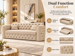 3 seater Cream