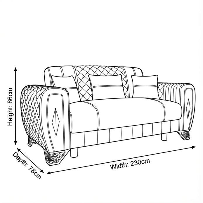 Mink 3 Seater