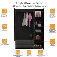 Verona 3 Door Wardrobe