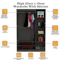 Verona 3 Door Wardrobe