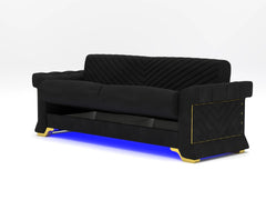 Black 3+2 seater