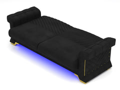 Black 3 Seater