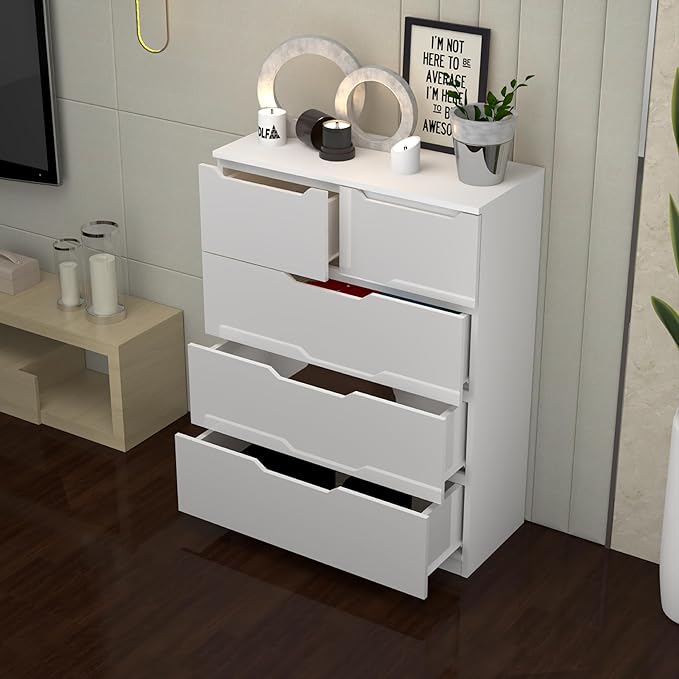 3+2 High Gloss Chest of Drawers