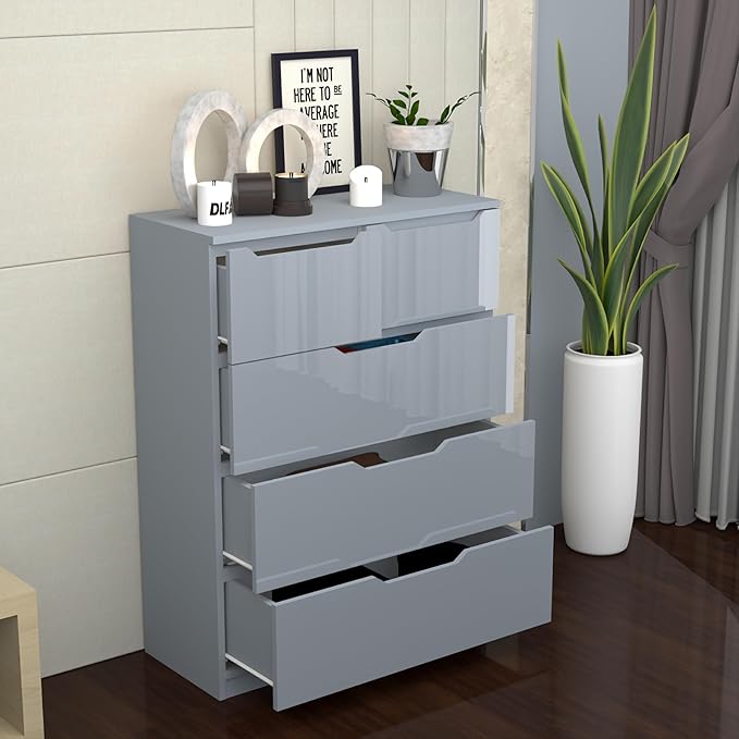 3+2 High Gloss Chest of Drawers