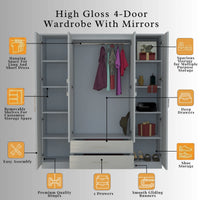 Verona 4 Door Wardrobe