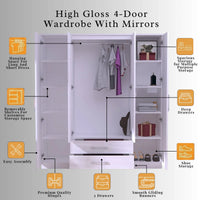 Verona 4 Door Wardrobe