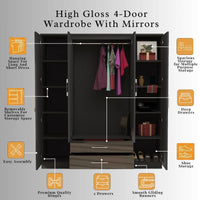 Verona 4 Door Wardrobe