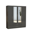 Verona 4 Doors Wardrobe | COLOR: DarkGray | SIZE: 160cm , 180cm