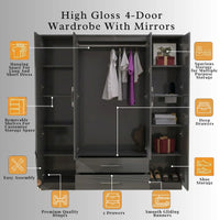 Verona 4 Door Wardrobe