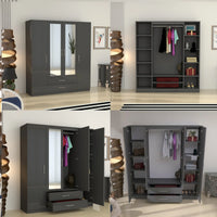 Verona 4 Door Wardrobe