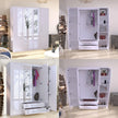 Verona 4 Doors Wardrobe | COLOR: White | SIZE: 160cm , 180cm