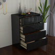 4 Tier High Gloss Chest of Drawers