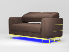 3 seater brown