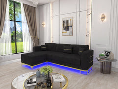 L shape black