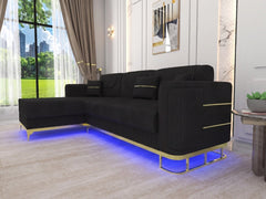 L shape black