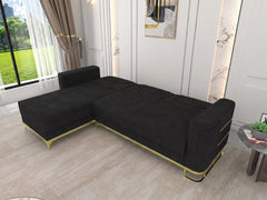 L shape black