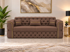 3 seater Brown