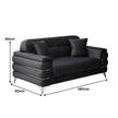 Modern Fabric Sofa Set with Chrome Metal Legs .