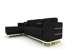 L shape black