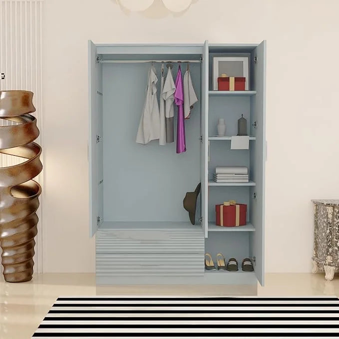 3 Doors High Gloss Wardrobe