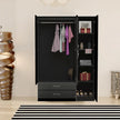 3 Doors High Gloss Wardrobe