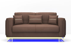 3+2 seater brown