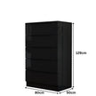 5 Tier High Gloss Chest of Drawers.
