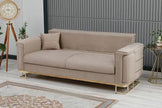 Modern Plush Velvet Sofa Set .